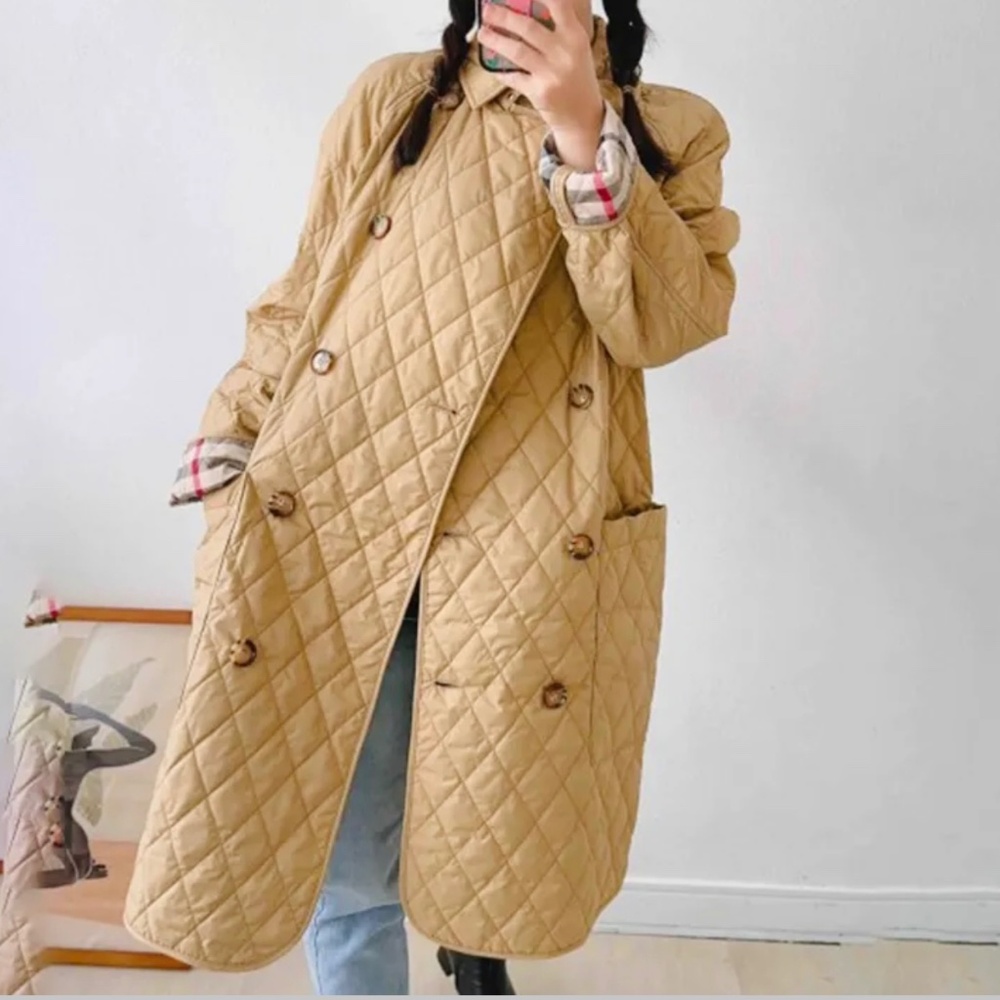 NWT Authentic Burberry Diamond Quilted Jacket.